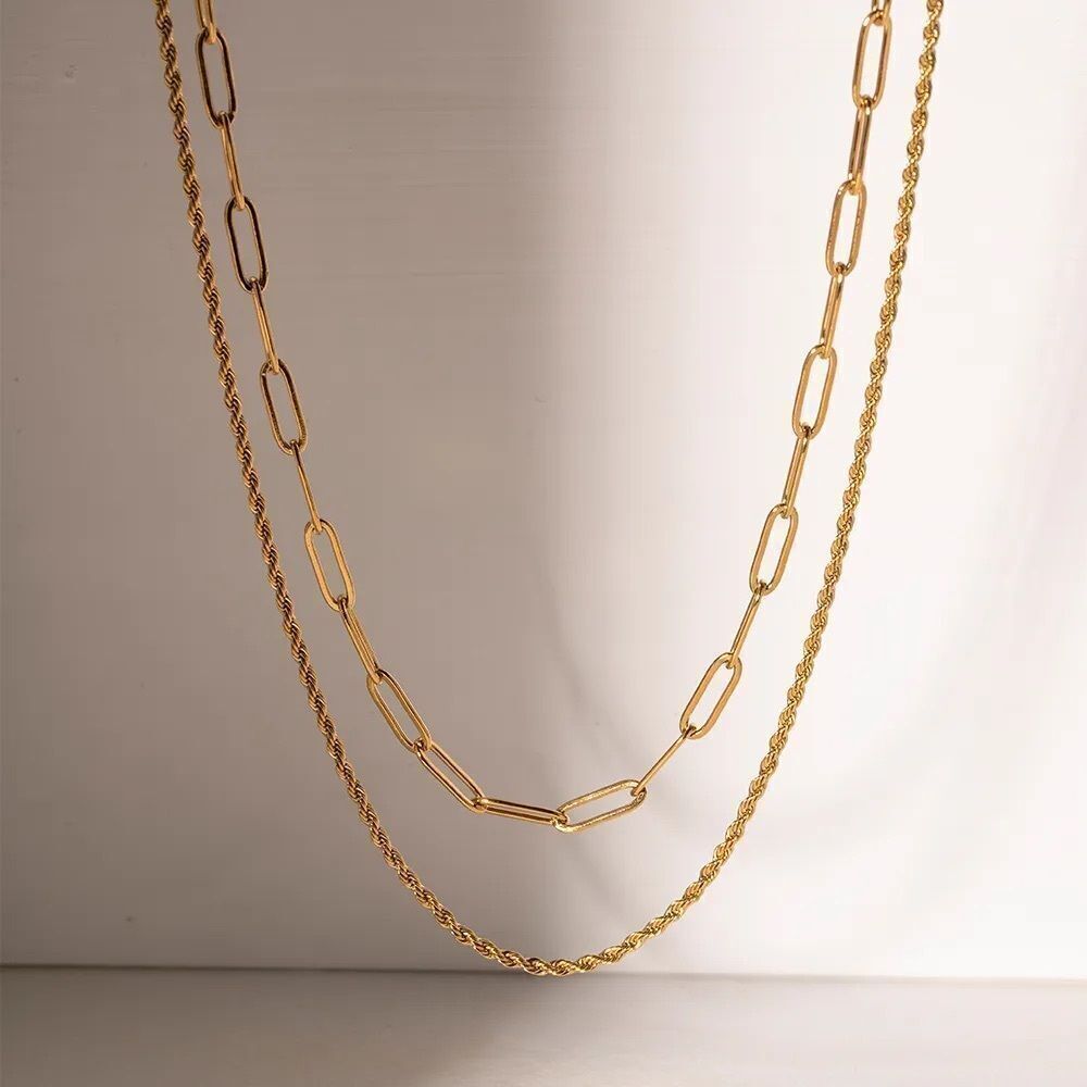 Double Layer Chocker Necklace - Picture 6 of 8